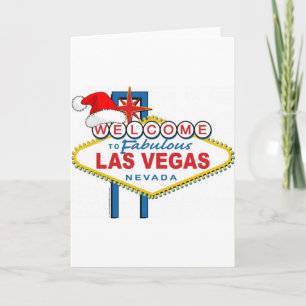 Cartes Pour Fêtes Annuelles Bienvenue à Fabulous Las Vegas Noël