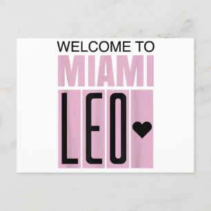 Cartes Pour Fêtes Annuelles Bienvenue à Miami Leo 10 - GOAT