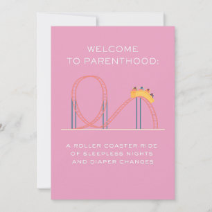 CARTES POUR FÊTES ANNUELLES BIENVENUE À PARENTHOOD A ROLLER DESSOUS DE VERRE R