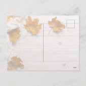 Cartes Pour Fêtes Annuelles Bienvenue à Thanksgiving (Dos)