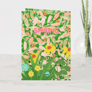 CARTES POUR FÊTES ANNUELLES BIENVENUE AU PRINTEMPS