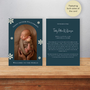 Cartes Pour Fêtes Annuelles bienvenue photo noël annonce de naissance