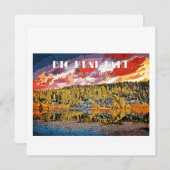 Cartes Pour Fêtes Annuelles Big Bear Lake (Devant / Derrière)