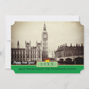Cartes Pour Fêtes Annuelles Big Ben Londres, Westminster et Bonne Année ! Cart