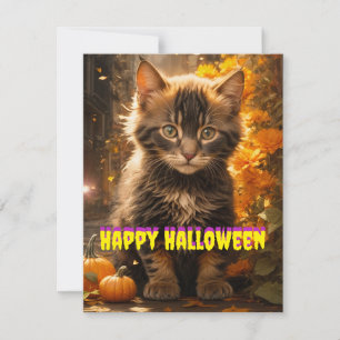 Cartes Pour Fêtes Annuelles Big City Halloween Kitty