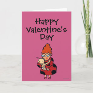 Cartes Pour Fêtes Annuelles Big Hello Hugs de la tante en rouge