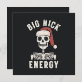 Cartes Pour Fêtes Annuelles Big Nick Energy (Devant / Derrière)