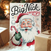 Cartes Pour Fêtes Annuelles Big Nick Energy Funny Père Noël Noël