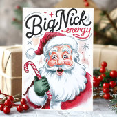 Cartes Pour Fêtes Annuelles Big Nick Energy Funny Père Noël Noël