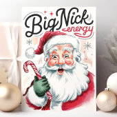 Cartes Pour Fêtes Annuelles Big Nick Energy Funny Père Noël Noël