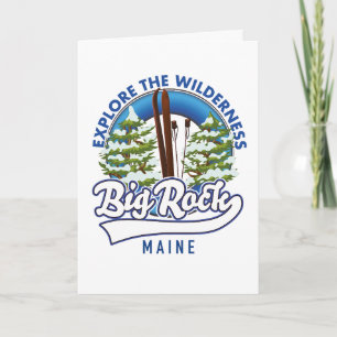 Cartes Pour Fêtes Annuelles Big Rock Maine journal de voyage