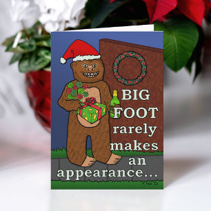 Cartes Pour Fêtes Annuelles Bigfoot Joyeux jeu de canon de Noël