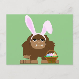 Cartes Pour Fêtes Annuelles Bigfoot Pâques mignon