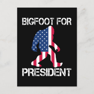 Cartes Pour Fêtes Annuelles Bigfoot pour le président Funny Bigfoot