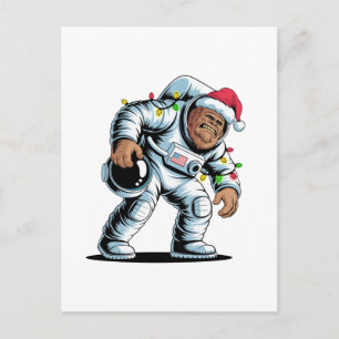 Cartes Pour Fêtes Annuelles Bigfoot Sasquatch Astronaute Noël 2026 Vacances