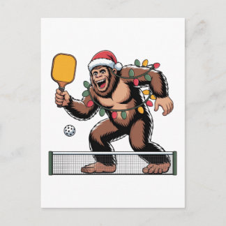 Cartes Pour Fêtes Annuelles Bigfoot Sasquatch Pickleball Noël 2026