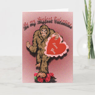 Cartes Pour Fêtes Annuelles Bigfoot Valentine