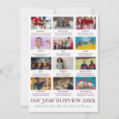 Cartes Pour Fêtes Annuelles Bilan de l'année 13 Photo & Noël Botanciel (Dos)