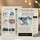 Cartes Pour Fêtes Annuelles Bilan de l'année Bonne Année Journal