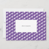 Cartes Pour Fêtes Annuelles Bilan de l'année Oh cerf quelle année photo violet (Dos)