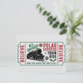 Cartes Pour Fêtes Annuelles Billet Express polaire (Debout devant)