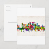 Cartes Pour Fêtes Annuelles Binghamton New York Skyline (Devant / Derrière)