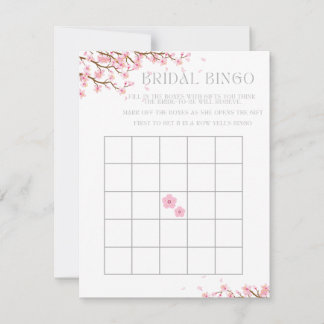 Cartes Pour Fêtes Annuelles Bingo pour la Fête des mariées de fleurs de cerisi