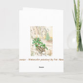 Cartes Pour Fêtes Annuelles Birch Bunnies (Dos)