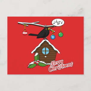 Cartes Pour Fêtes Annuelles Bird House Joyeux Noël