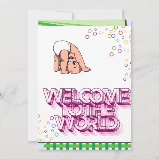 Cartes Pour Fêtes Annuelles birt félicitations bébé (Devant)