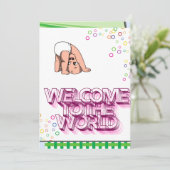 Cartes Pour Fêtes Annuelles birt félicitations bébé (Debout devant)