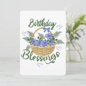 Cartes Pour Fêtes Annuelles Birthday Blessings (Debout devant)