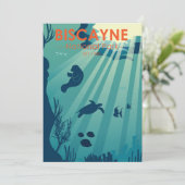 Cartes Pour Fêtes Annuelles Biscayne National Park Floride Sous-marin Maritime (Debout devant)