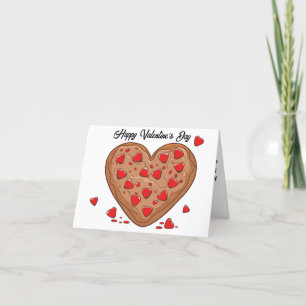 Cartes Pour Fêtes Annuelles Biscuit au chocolat en forme de cœur pour la Saint