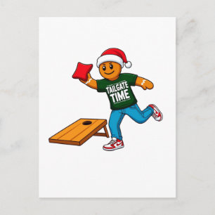 Cartes Pour Fêtes Annuelles Biscuit de Noël Cornhole Sport de Noël Vacances