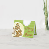 Cartes Pour Fêtes Annuelles biscuits au lait merry & douce green rayures vacan (Devant)