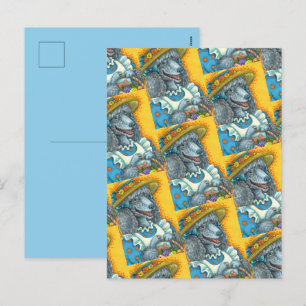 CARTES POUR FÊTES ANNUELLES BISCUITS DE CHIENS ET BASSIN D'OEUFS DE PÂQUES, PO