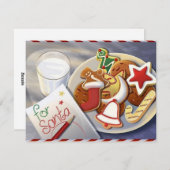 Cartes Pour Fêtes Annuelles biscuits de Noël (Devant / Derrière)