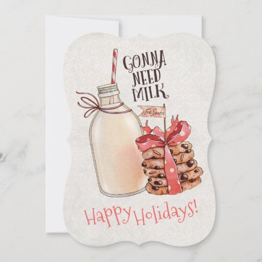 Cartes Pour Fêtes Annuelles biscuits de Noël au lait cuits dans la cuisine de (Devant)