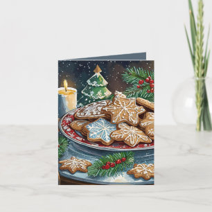 Cartes Pour Fêtes Annuelles Biscuits de Noël délicieux