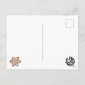 Cartes Pour Fêtes Annuelles Biscuits de Noël et gâteau de vacances de cuisson  (Dos)