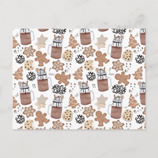 Cartes Pour Fêtes Annuelles Biscuits de Noël et gâteau de vacances de cuisson  (Devant)