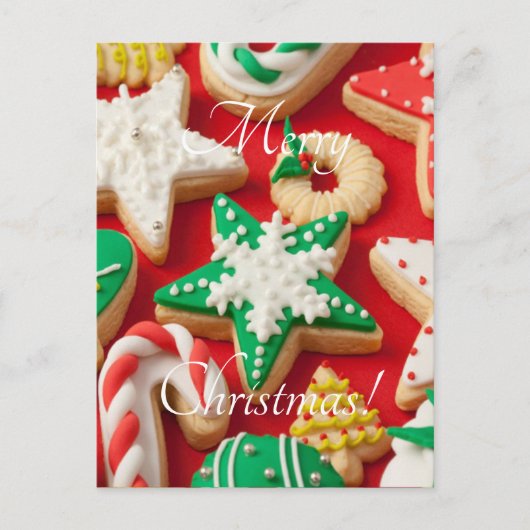 Cartes Pour Fêtes Annuelles biscuits de Noël glacés (Devant)