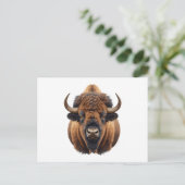 Cartes Pour Fêtes Annuelles Bison / Buffalo (Debout devant)