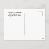 Cartes Pour Fêtes Annuelles Bison Plaid Black White Fall (Dos)