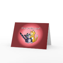 BISOUS SUR LA TÊTE CHATS DE LA SAINT-VALENTIN par 