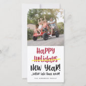 Cartes Pour Fêtes Annuelles Bizarre bonne année photo (Devant)