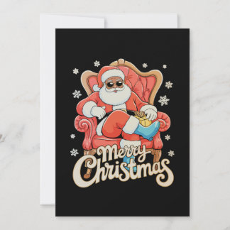 Cartes Pour Fêtes Annuelles Black African American Santa Christmas Xmas