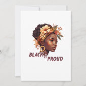 Cartes Pour Fêtes Annuelles Black and proud (Devant)