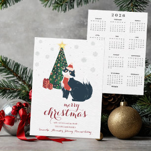 Cartes Pour Fêtes Annuelles Black Cat 2026 Calendrier Joyeux Calendrier de Noë